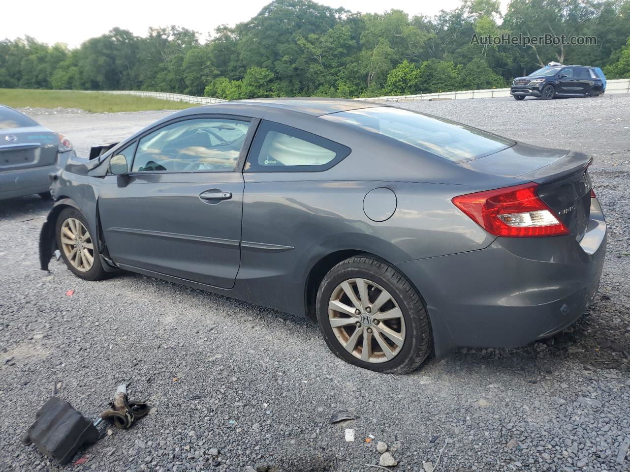 2012 Honda Civic Ex Gray vin: 2HGFG3B88CH512410