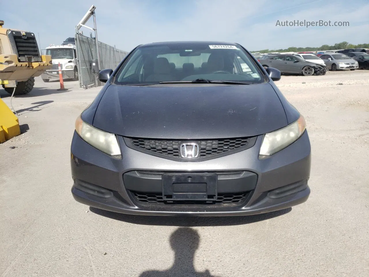 2012 Honda Civic Ex Charcoal vin: 2HGFG3B89CH523478