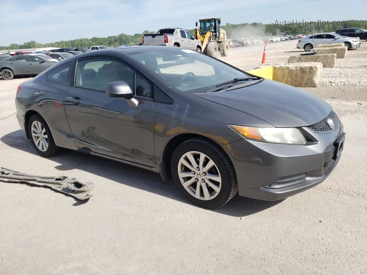 2012 Honda Civic Ex Charcoal vin: 2HGFG3B89CH523478