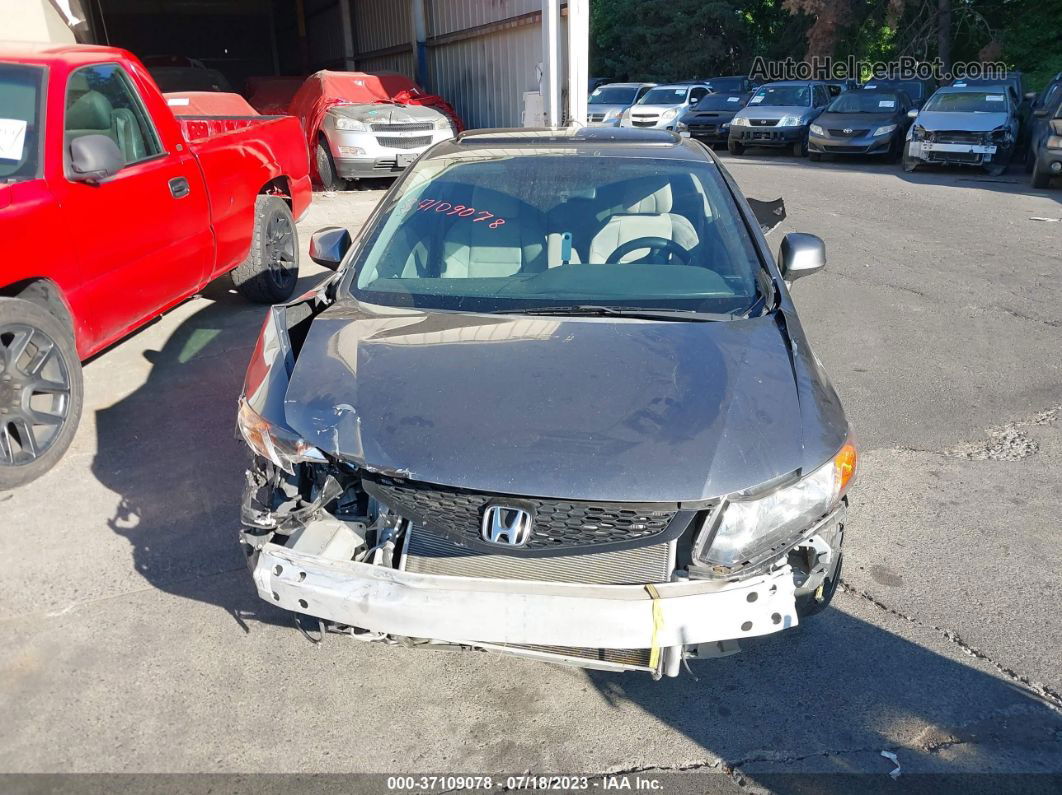 2012 Honda Civic Cpe Ex Gray vin: 2HGFG3B89CH542435