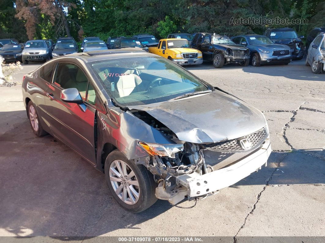 2012 Honda Civic Cpe Ex Gray vin: 2HGFG3B89CH542435