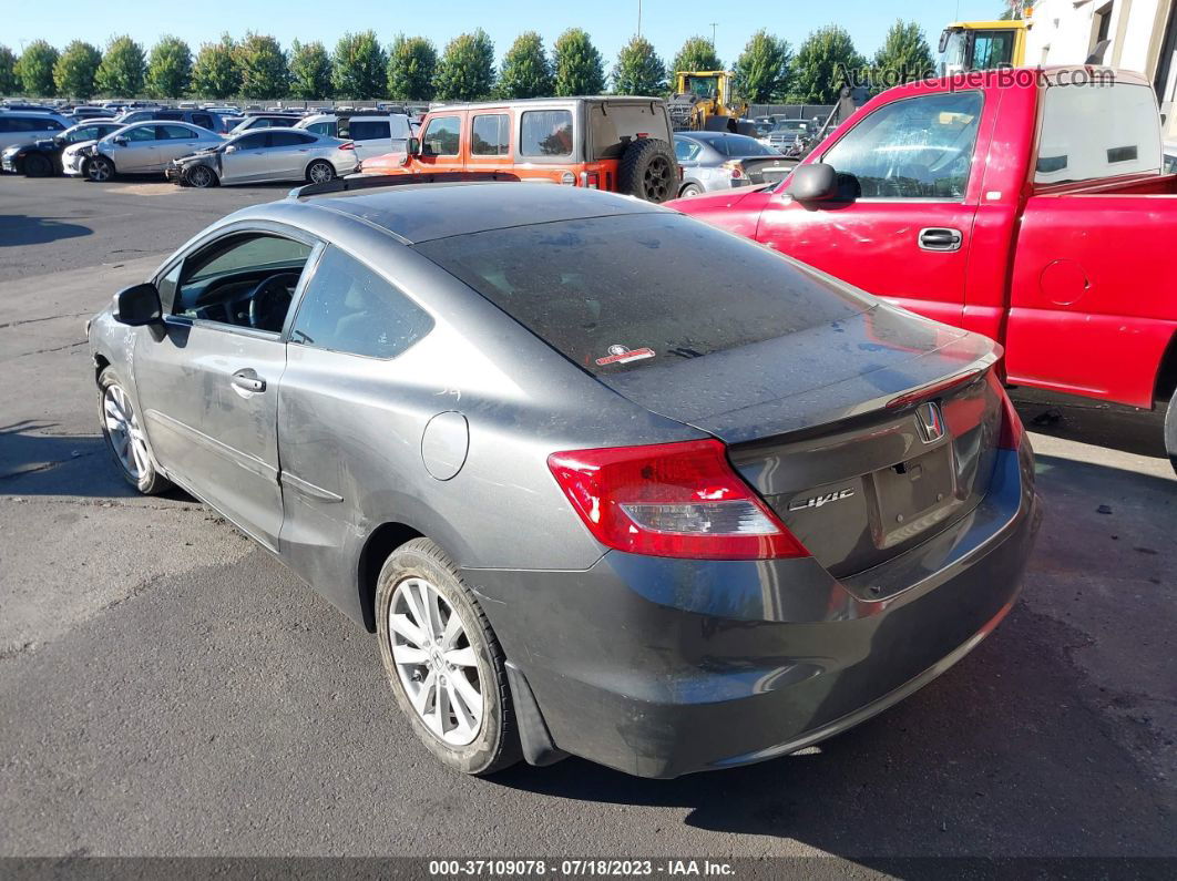 2012 Honda Civic Cpe Ex Gray vin: 2HGFG3B89CH542435