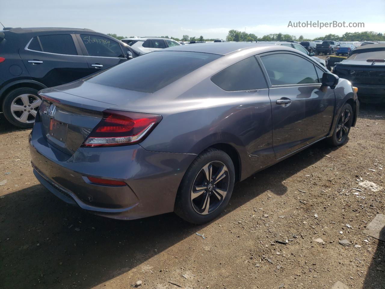 2015 Honda Civic Ex Серый vin: 2HGFG3B89FH507527