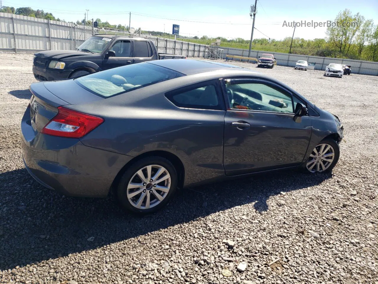 2012 Honda Civic Ex Gray vin: 2HGFG3B8XCH507743