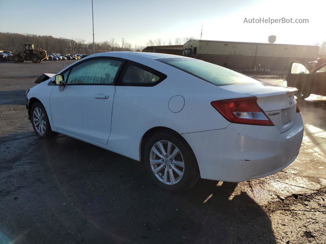 2012 Honda Civic Ex White vin: 2HGFG3B8XCH516328