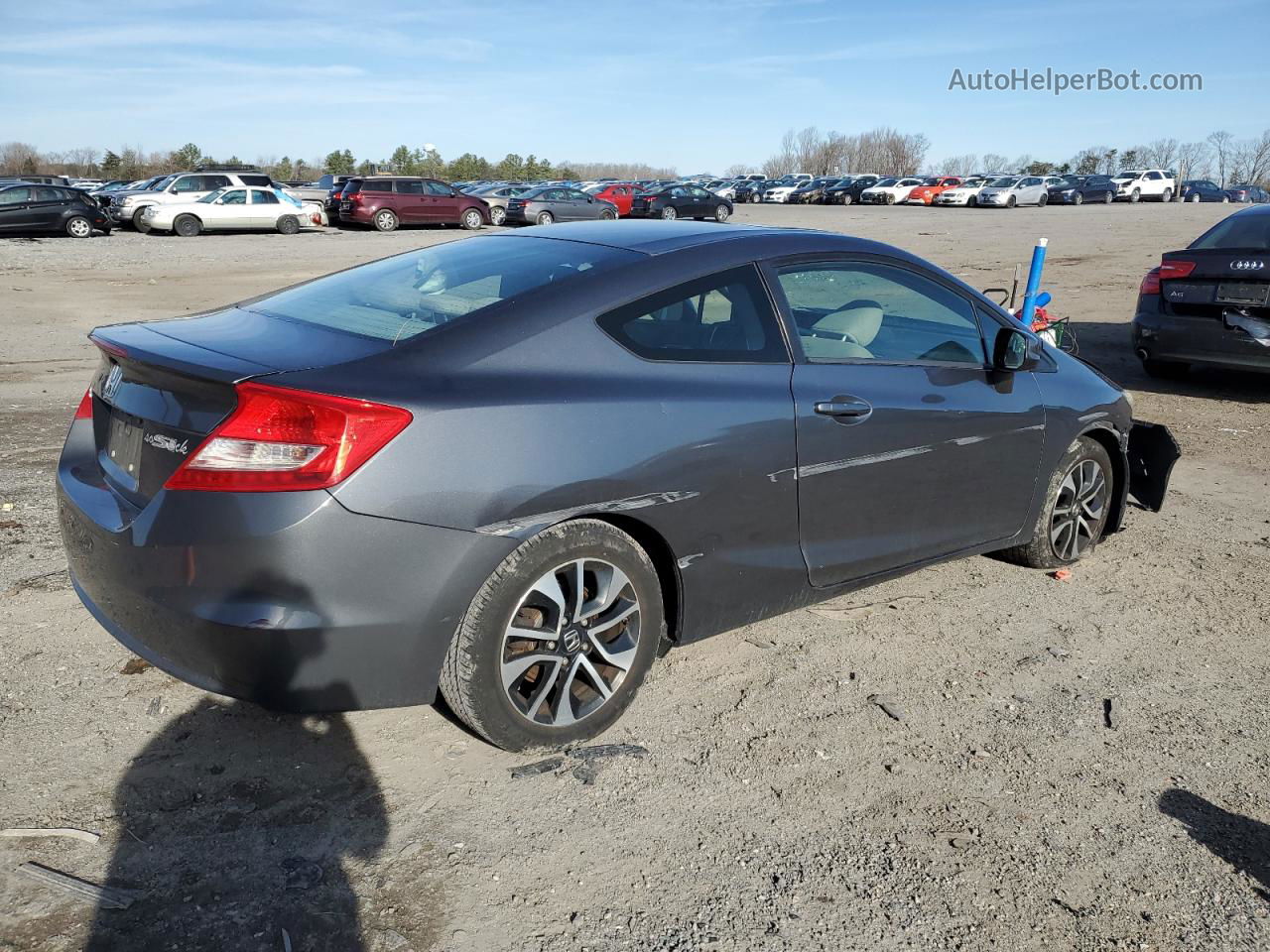 2013 Honda Civic Ex Gray vin: 2HGFG3B8XDH515150