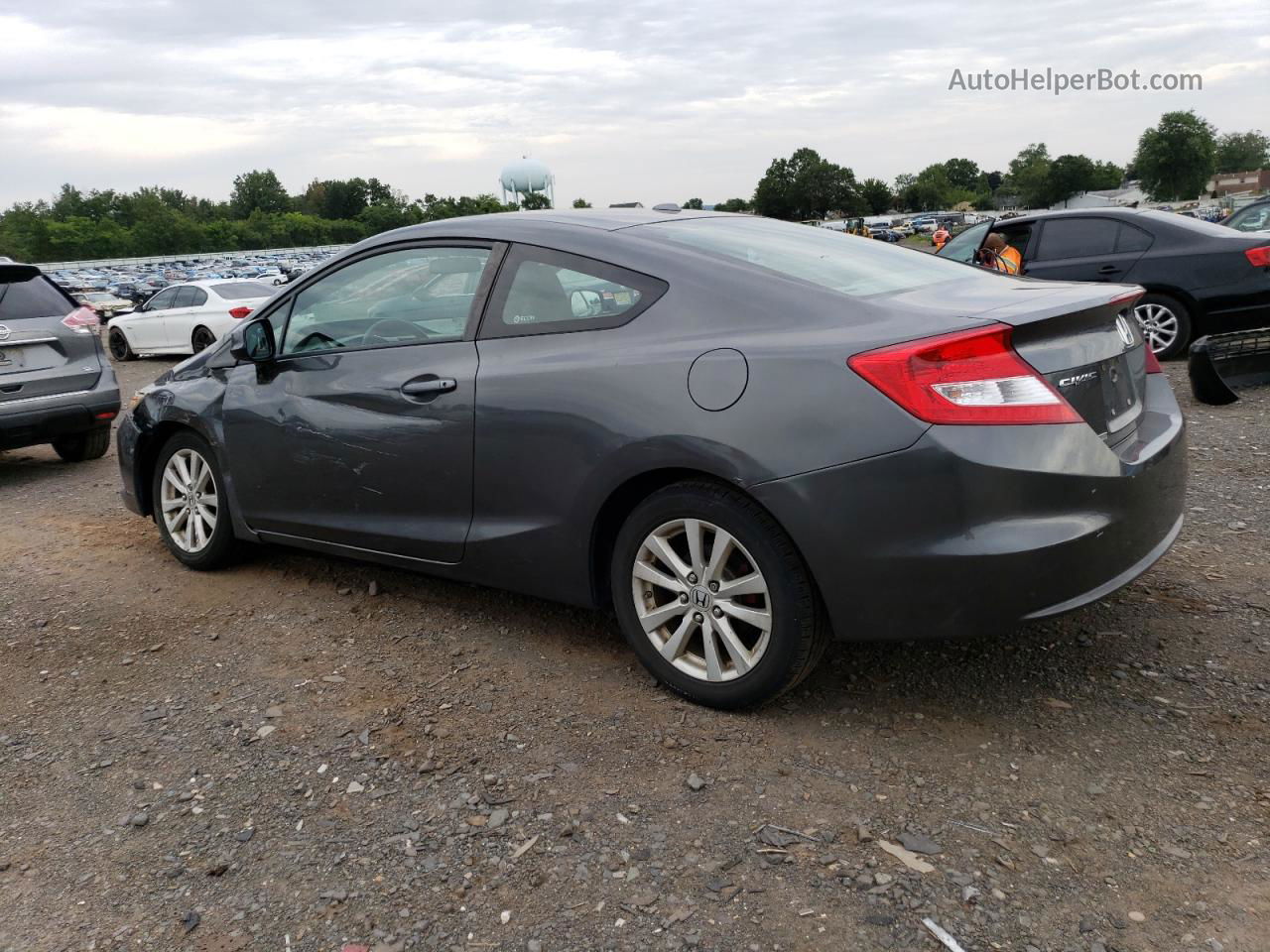 2012 Honda Civic Exl Серый vin: 2HGFG3B99CH519746