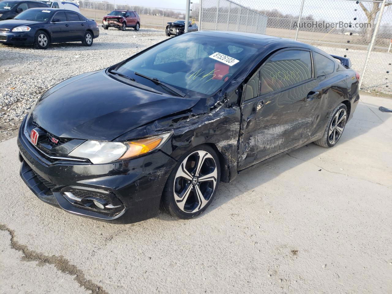 2014 Honda Civic Si Black vin: 2HGFG4A50EH700712