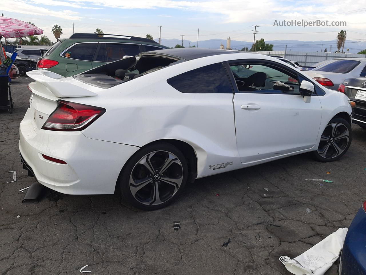 2014 Honda Civic Si White vin: 2HGFG4A50EH702380