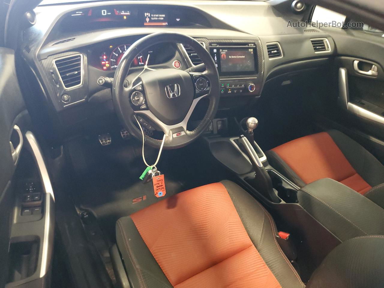 2015 Honda Civic Si Черный vin: 2HGFG4A51FH704429