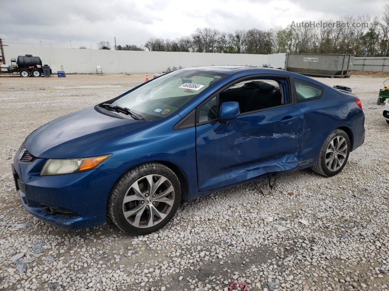 2012 Honda Civic Si Blue vin: 2HGFG4A52CH706105