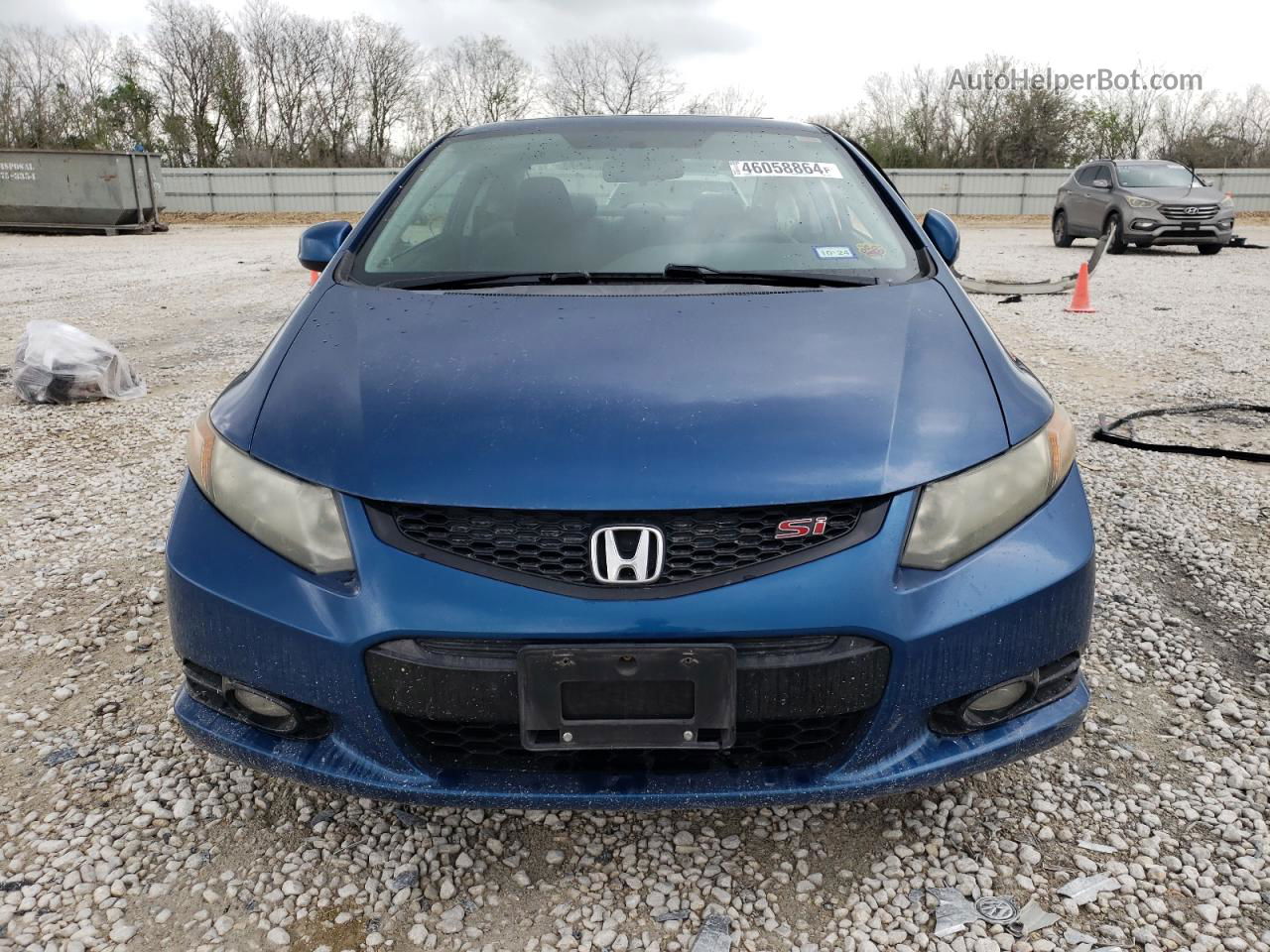 2012 Honda Civic Si Синий vin: 2HGFG4A52CH706105