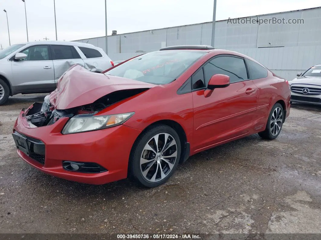 2013 Honda Civic Si Orange vin: 2HGFG4A52DH703609