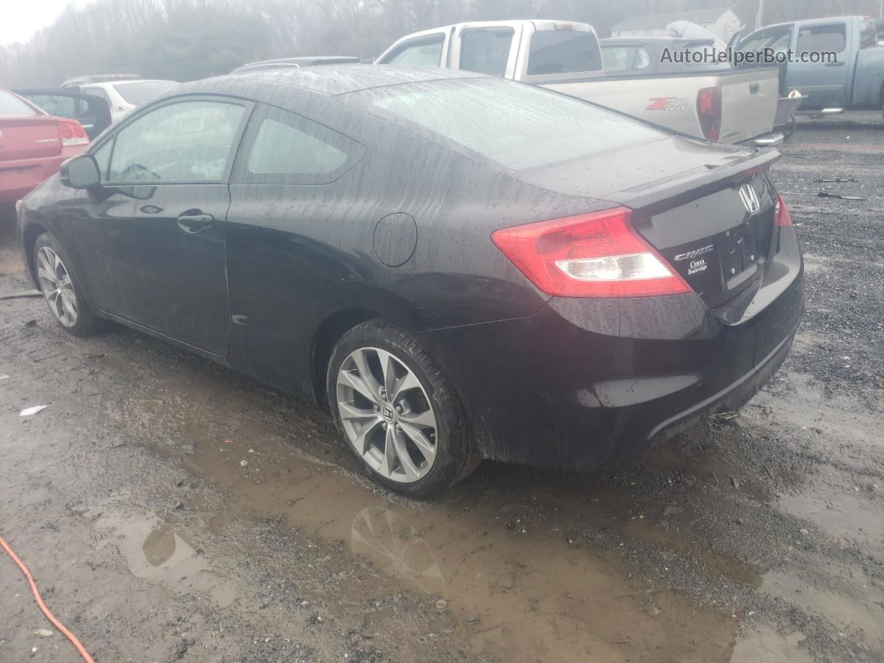 2012 Honda Civic Si Черный vin: 2HGFG4A55CH701884