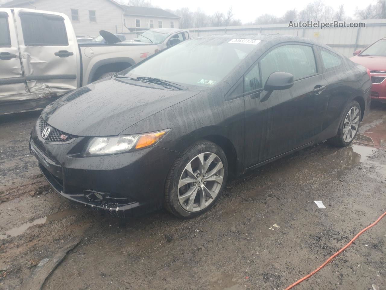 2012 Honda Civic Si Черный vin: 2HGFG4A55CH701884