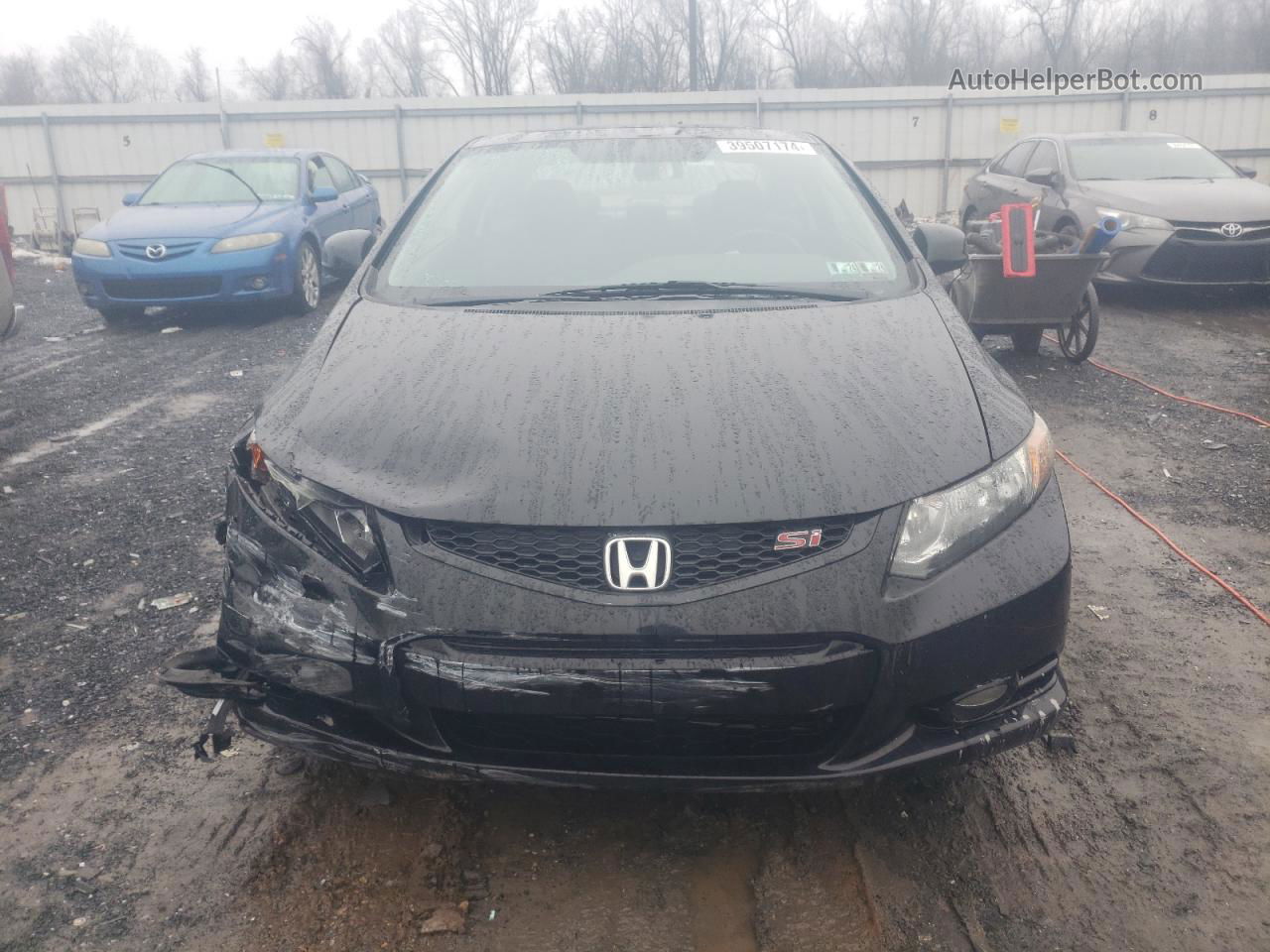 2012 Honda Civic Si Black vin: 2HGFG4A55CH701884