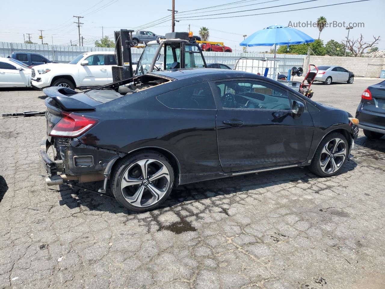 2014 Honda Civic Si Black vin: 2HGFG4A57EH700304