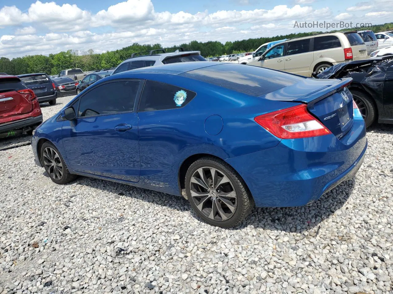 2013 Honda Civic Si Blue vin: 2HGFG4A58DH703792