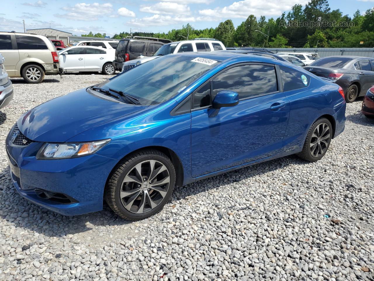 2013 Honda Civic Si Blue vin: 2HGFG4A58DH703792