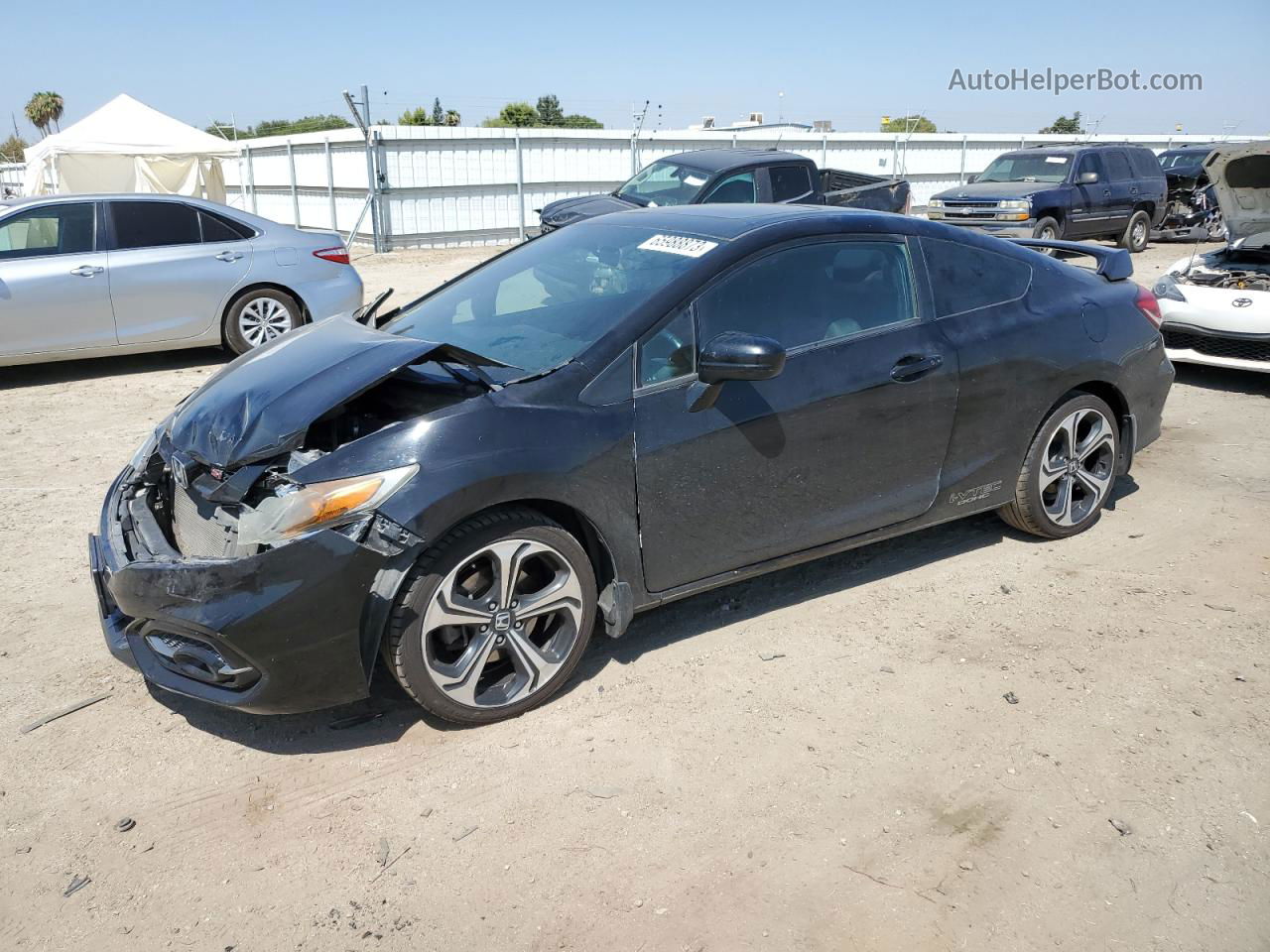 2014 Honda Civic Si Black vin: 2HGFG4A58EH703471