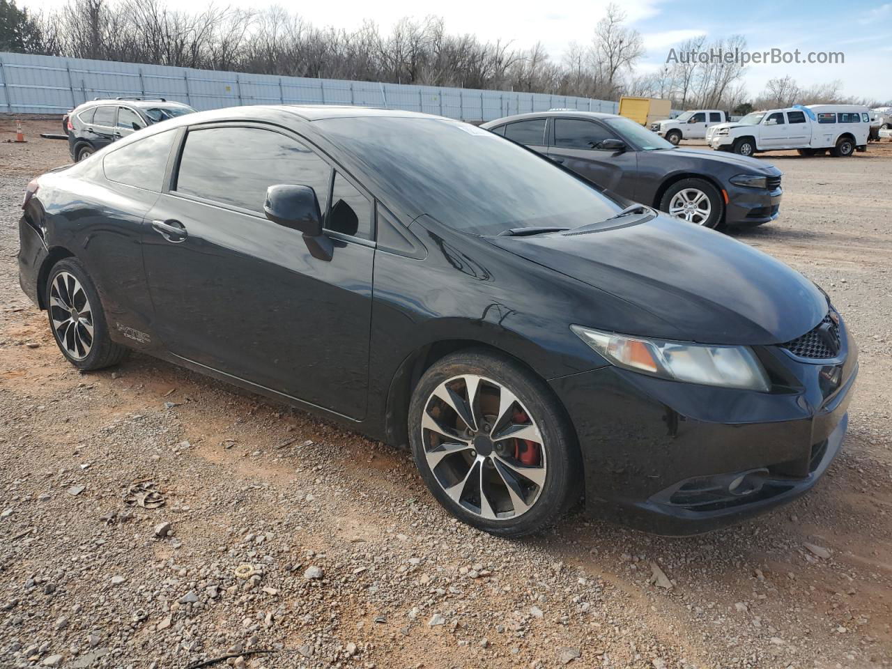 2013 Honda Civic Si Black vin: 2HGFG4A5XDH702305