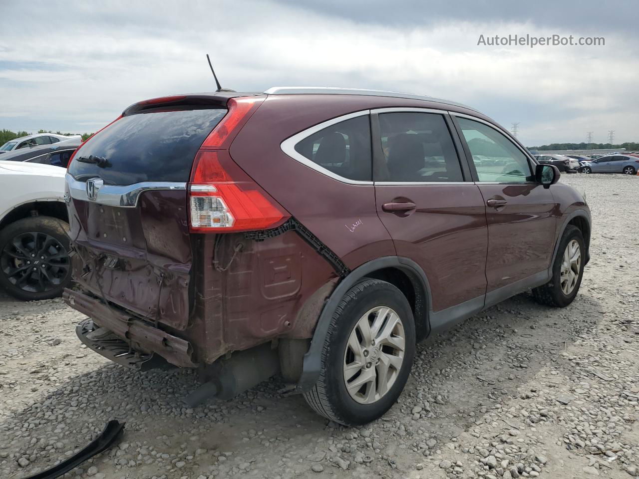 2016 Honda Cr-v Exl Burgundy vin: 2HKRM3H78GH548288