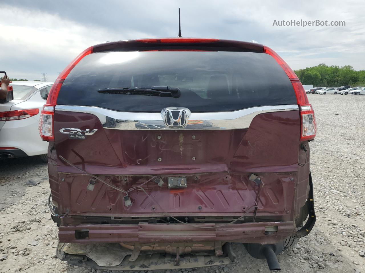 2016 Honda Cr-v Exl Бордовый vin: 2HKRM3H78GH548288