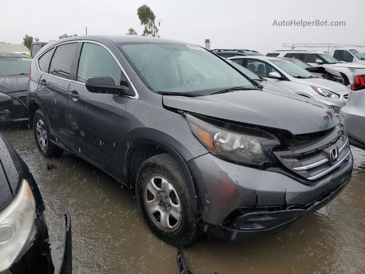 2012 Honda Cr-v Lx Gray vin: 2HKRM3H31CH514829