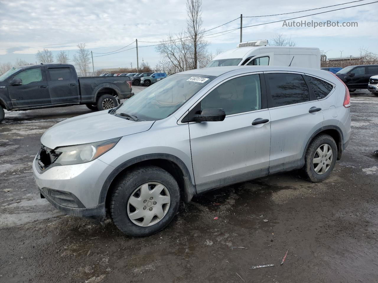 2012 Honda Cr-v Lx Silver vin: 2HKRM3H32CH001315