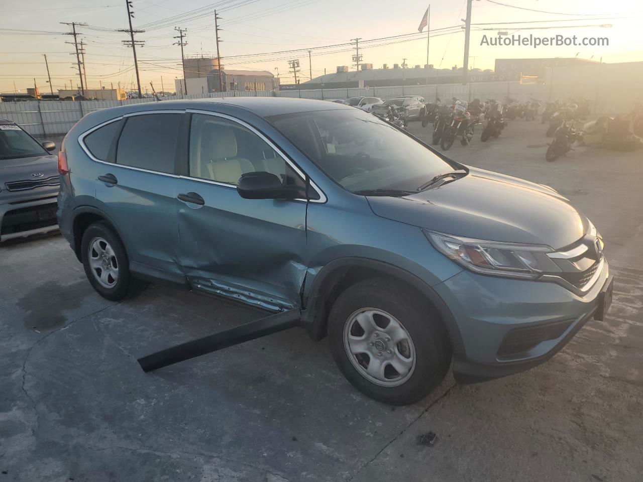 2015 Honda Cr-v Lx Синий vin: 2HKRM3H32FH552588