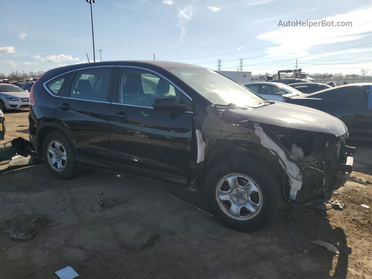 2012 Honda Cr-v Lx Черный vin: 2HKRM3H33CH501757