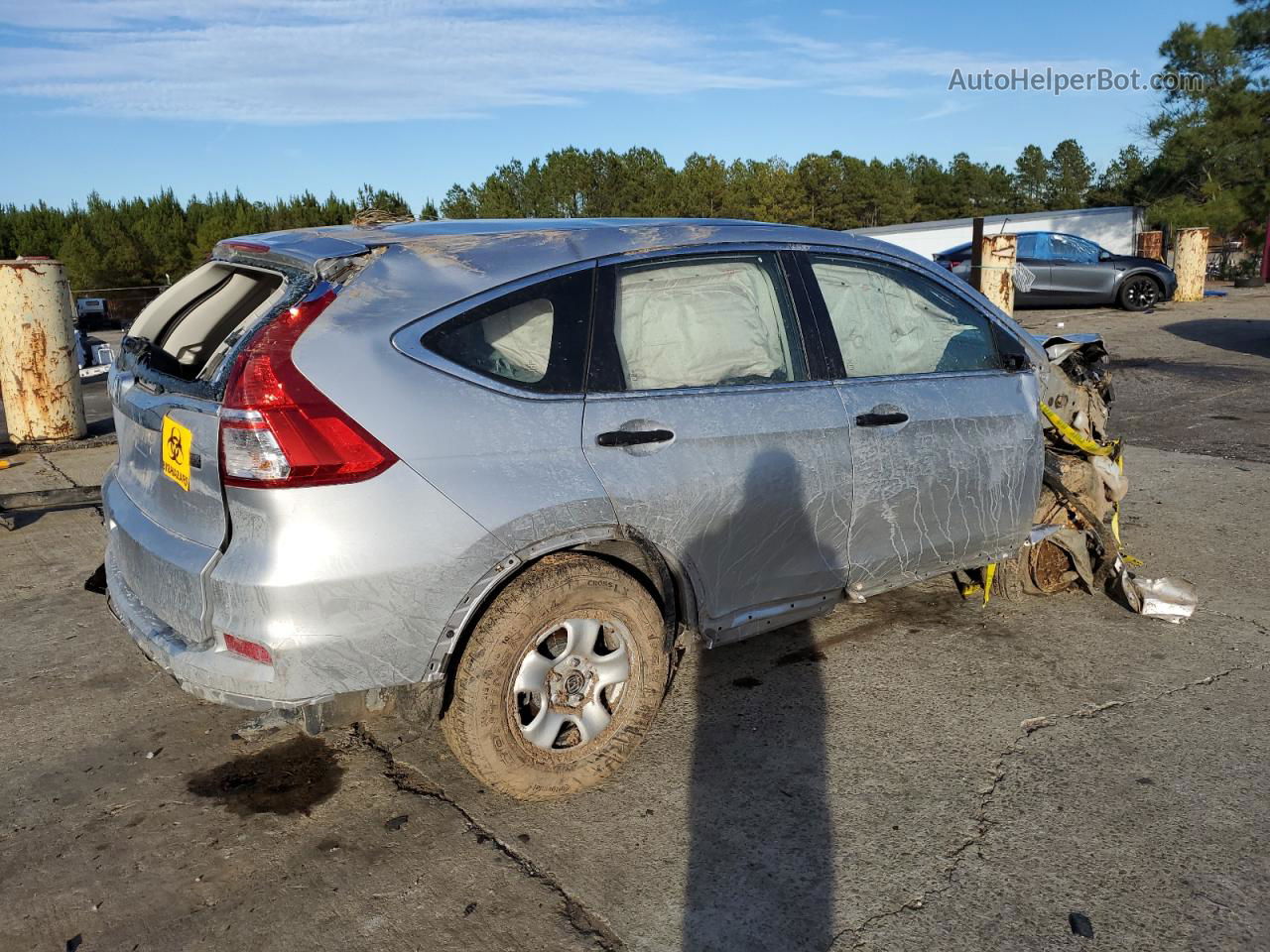 2016 Honda Cr-v Lx Silver vin: 2HKRM3H34GH560547