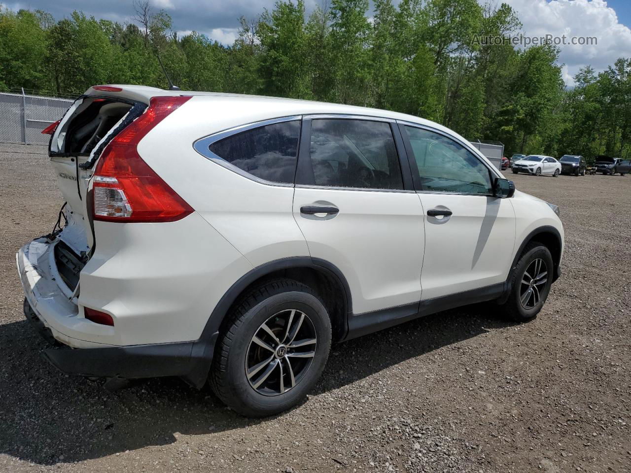 2015 Honda Cr-v Lx Белый vin: 2HKRM3H35FH001300