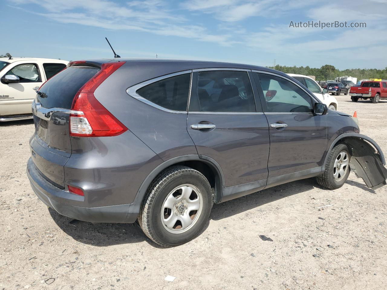 2016 Honda Cr-v Lx Gray vin: 2HKRM3H35GH501863