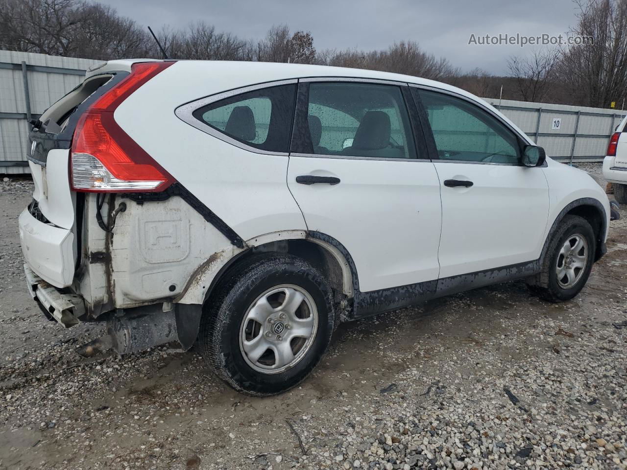 2012 Honda Cr-v Lx White vin: 2HKRM3H36CH501848