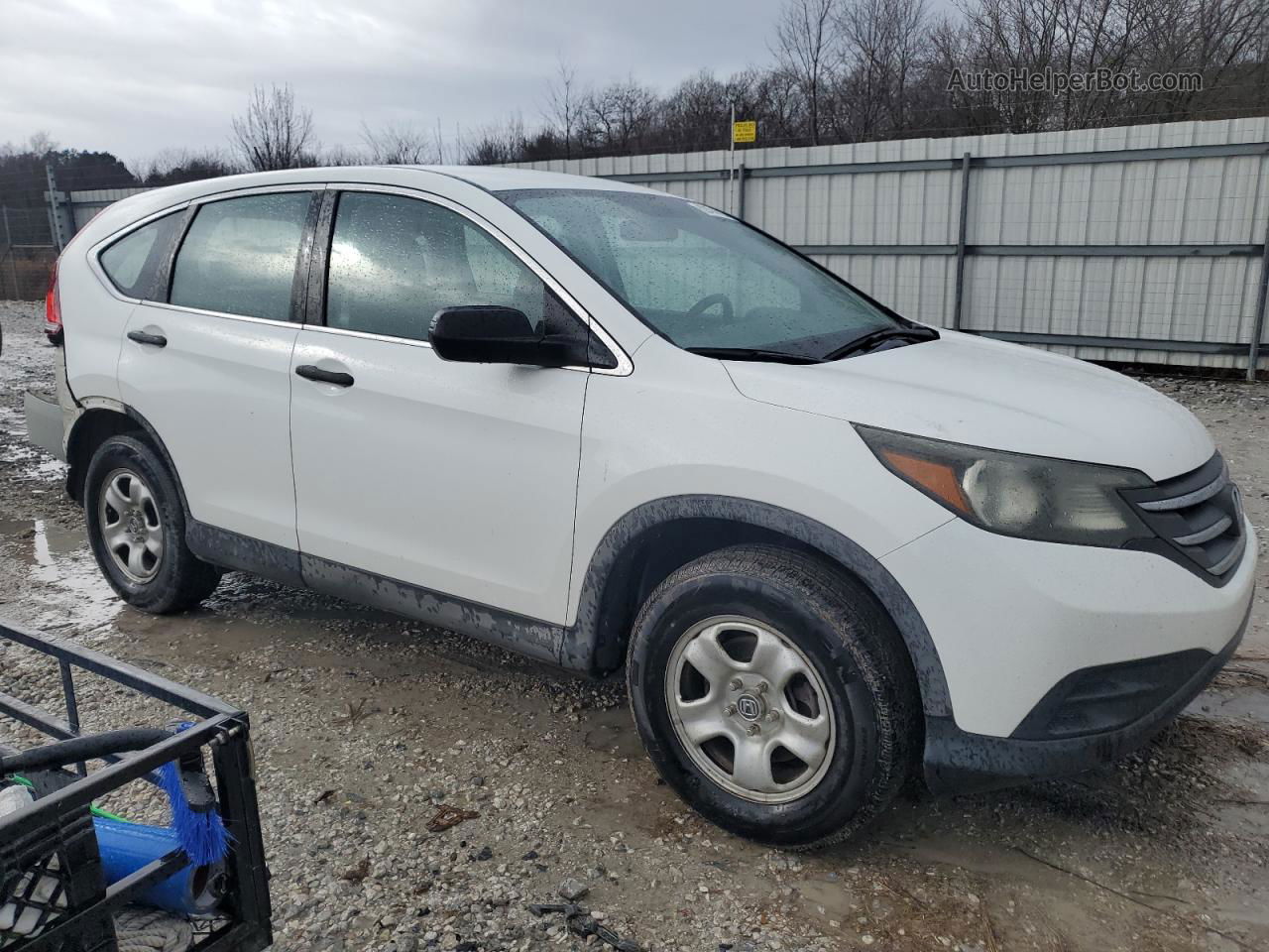 2012 Honda Cr-v Lx White vin: 2HKRM3H36CH501848