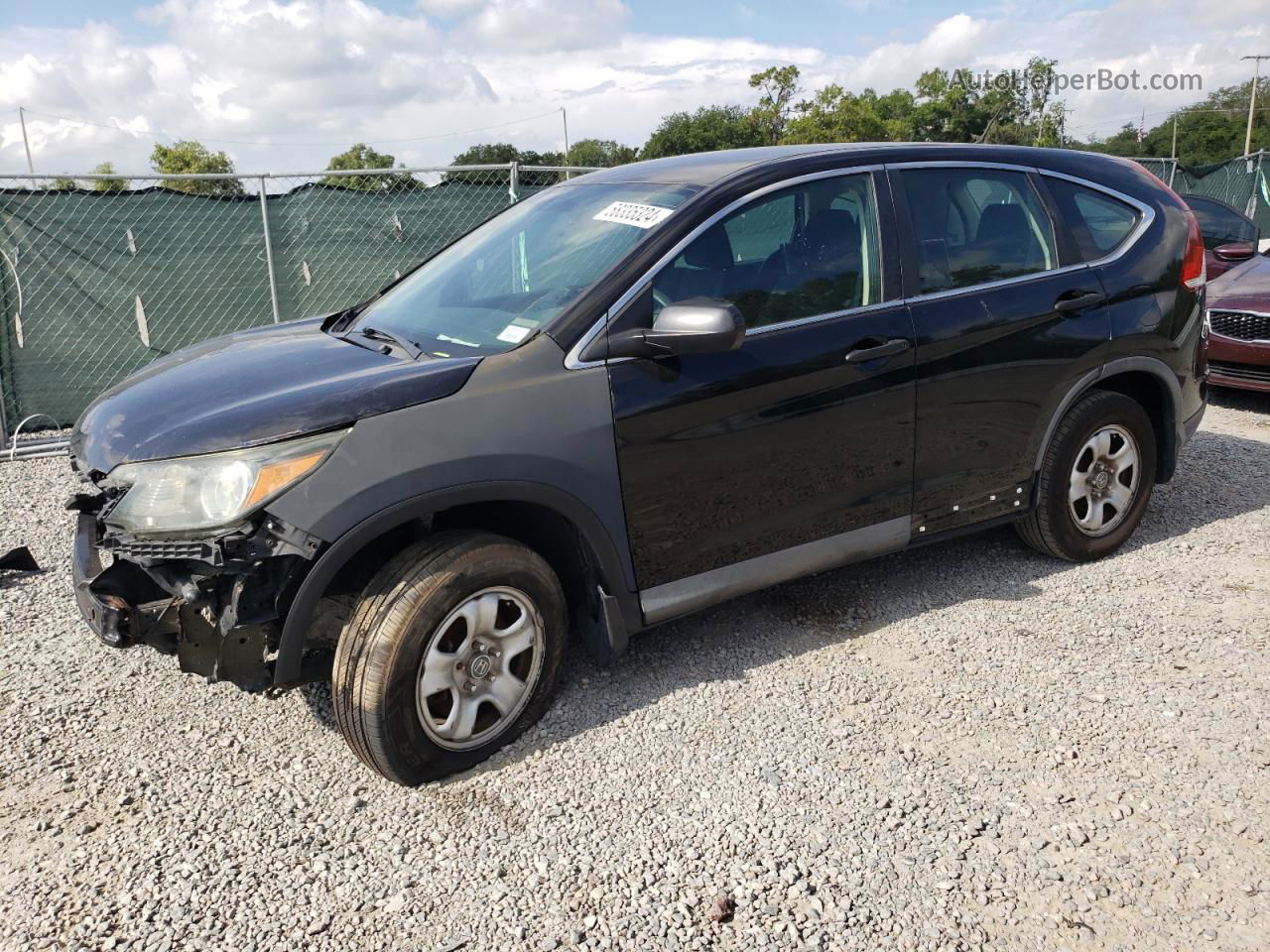 2013 Honda Cr-v Lx Black vin: 2HKRM3H36DH520949