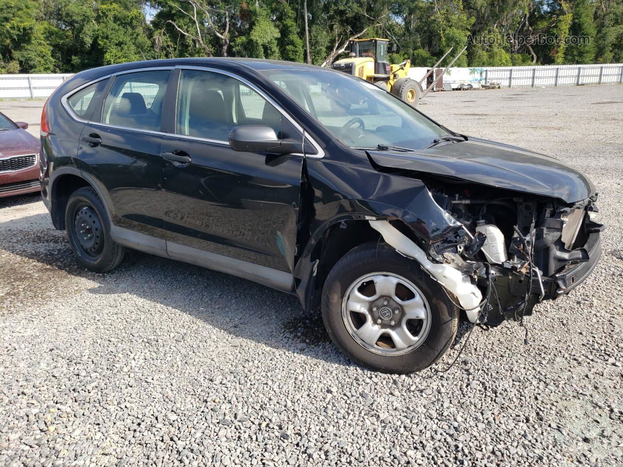 2013 Honda Cr-v Lx Black vin: 2HKRM3H36DH520949