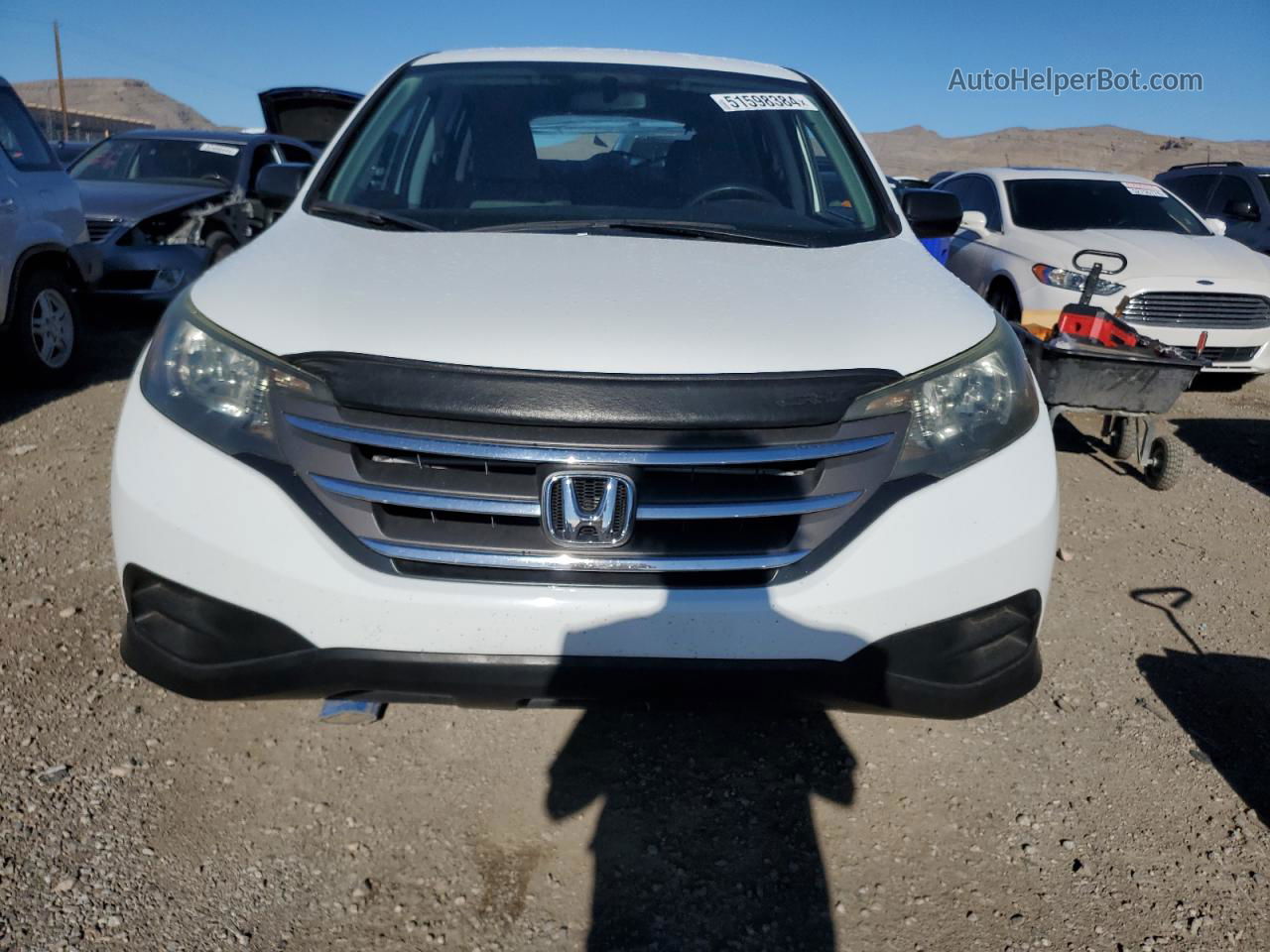 2012 Honda Cr-v Lx White vin: 2HKRM3H37CH502877