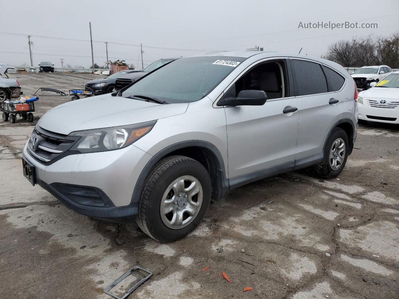 2012 Honda Cr-v Lx Silver vin: 2HKRM3H38CH505822