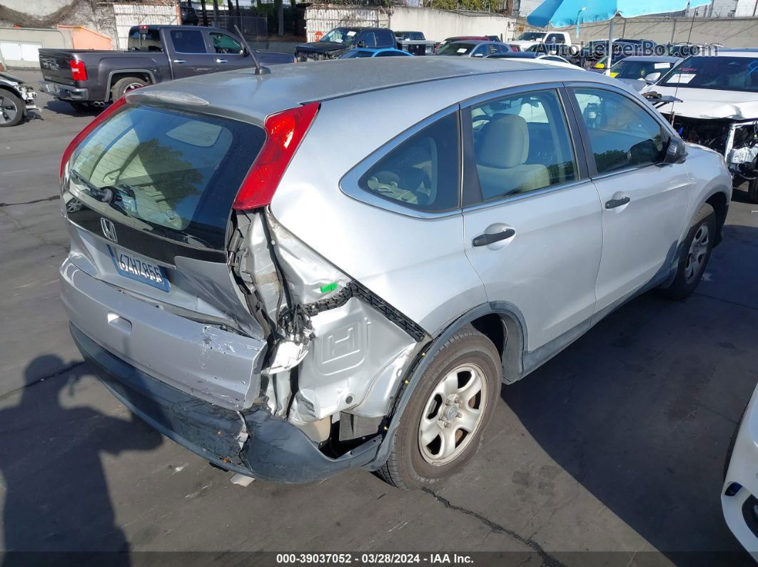 2013 Honda Cr-v Lx Silver vin: 2HKRM3H38DH501447