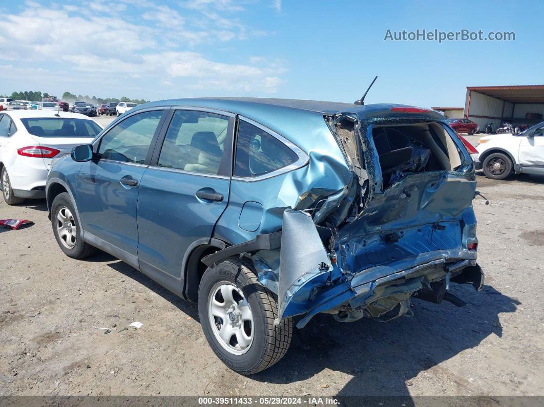 2015 Honda Cr-v Lx Blue vin: 2HKRM3H38FH549291