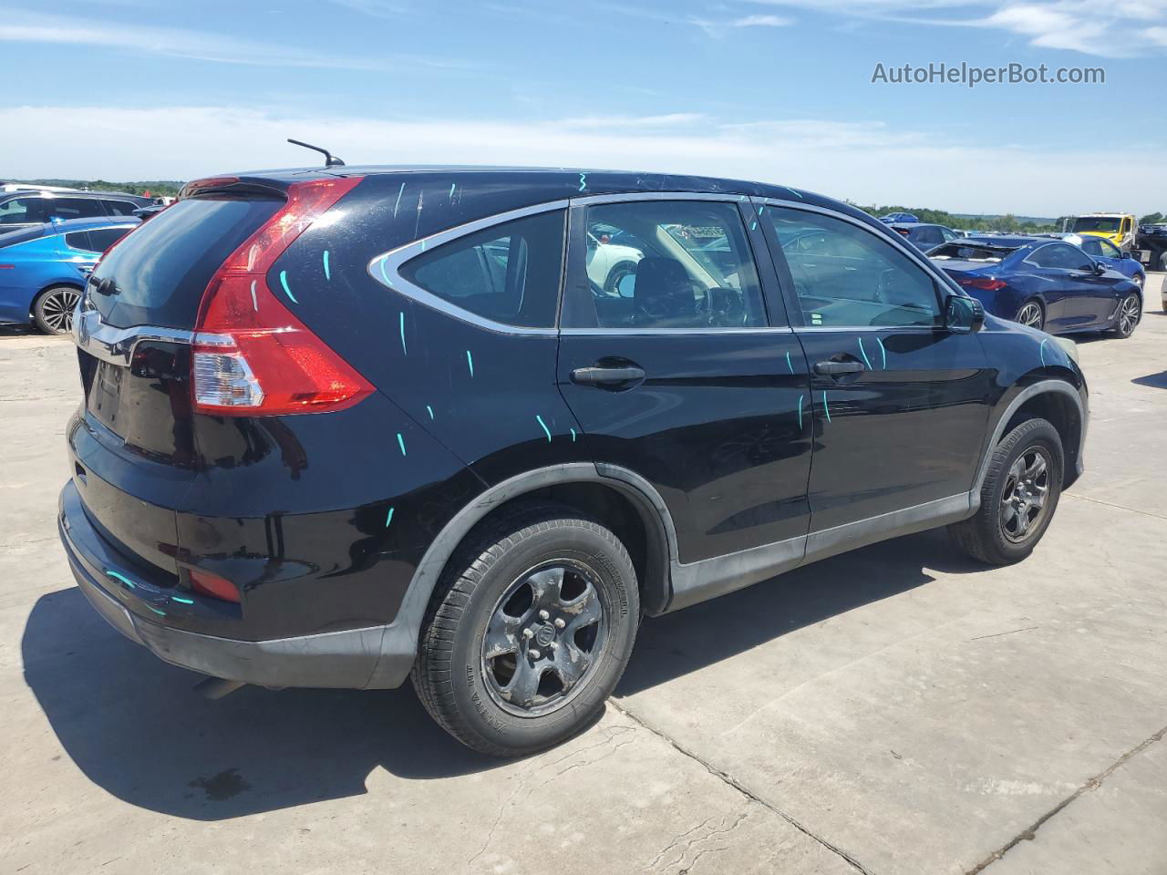 2016 Honda Cr-v Lx Black vin: 2HKRM3H38GH539216