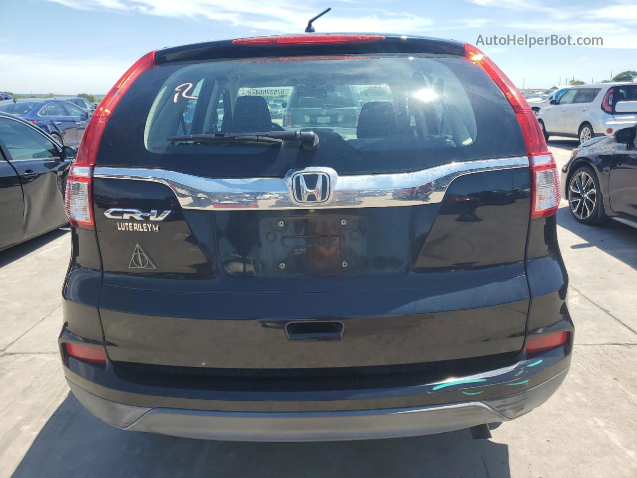 2016 Honda Cr-v Lx Black vin: 2HKRM3H38GH539216