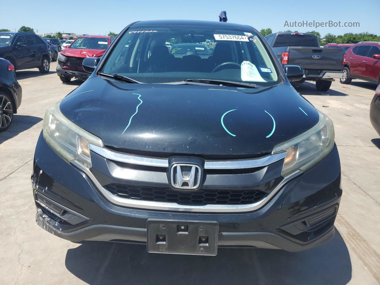 2016 Honda Cr-v Lx Black vin: 2HKRM3H38GH539216