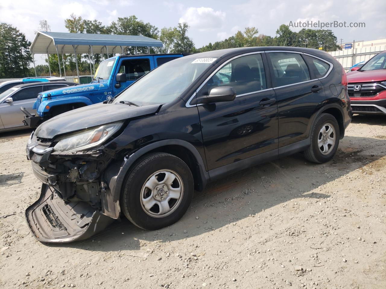 2016 Honda Cr-v Lx Black vin: 2HKRM3H39GH506189