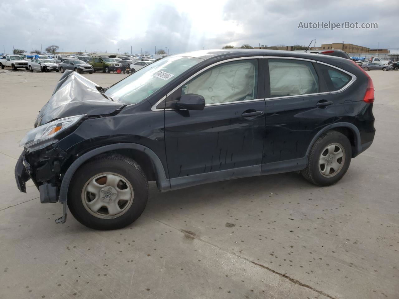 2016 Honda Cr-v Lx Black vin: 2HKRM3H39GH530136