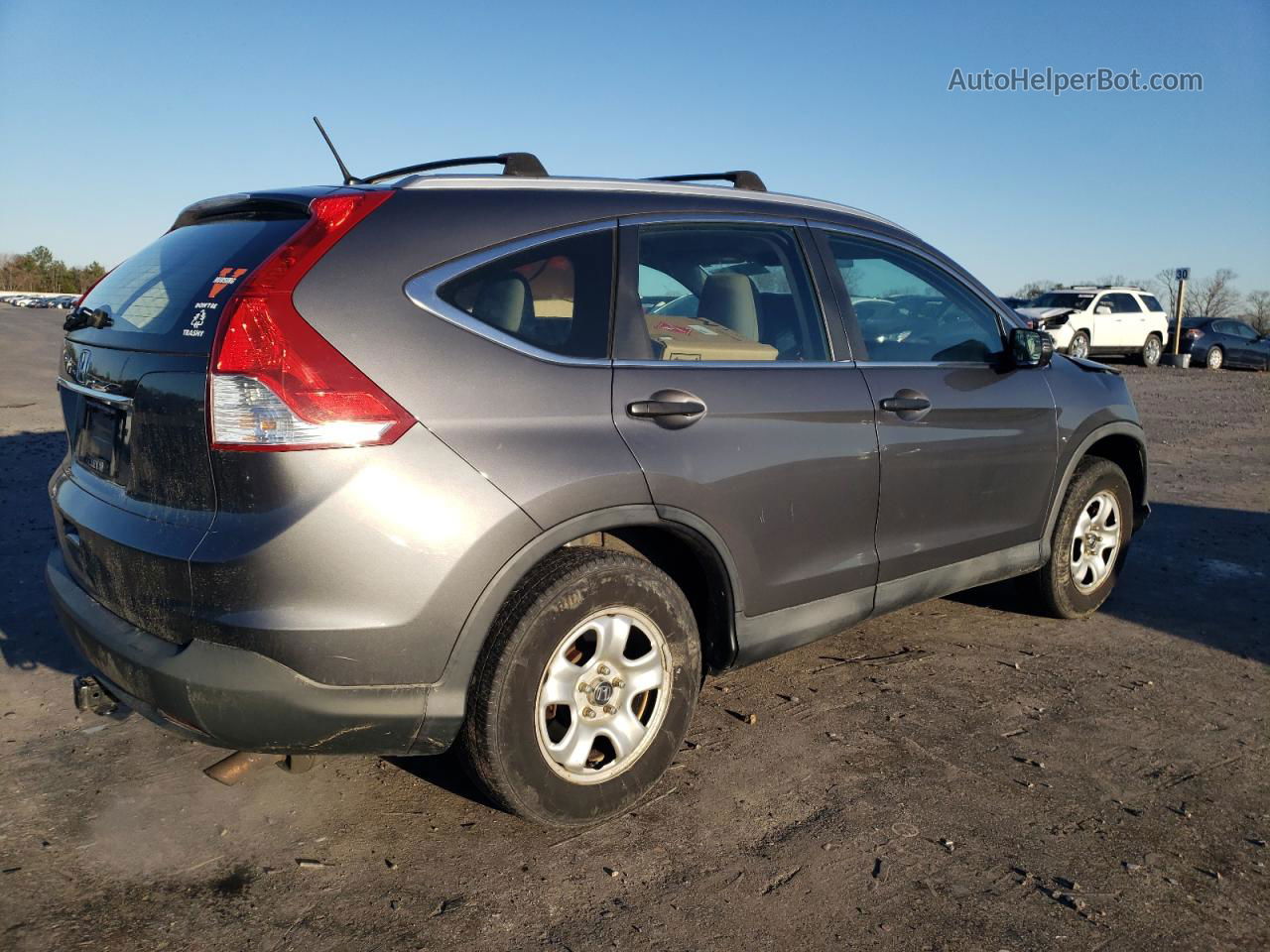 2013 Honda Cr-v Lx Gray vin: 2HKRM3H3XDH521540