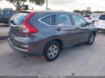 2016 Honda Cr-v Lx Gray vin: 2HKRM3H3XGH504869