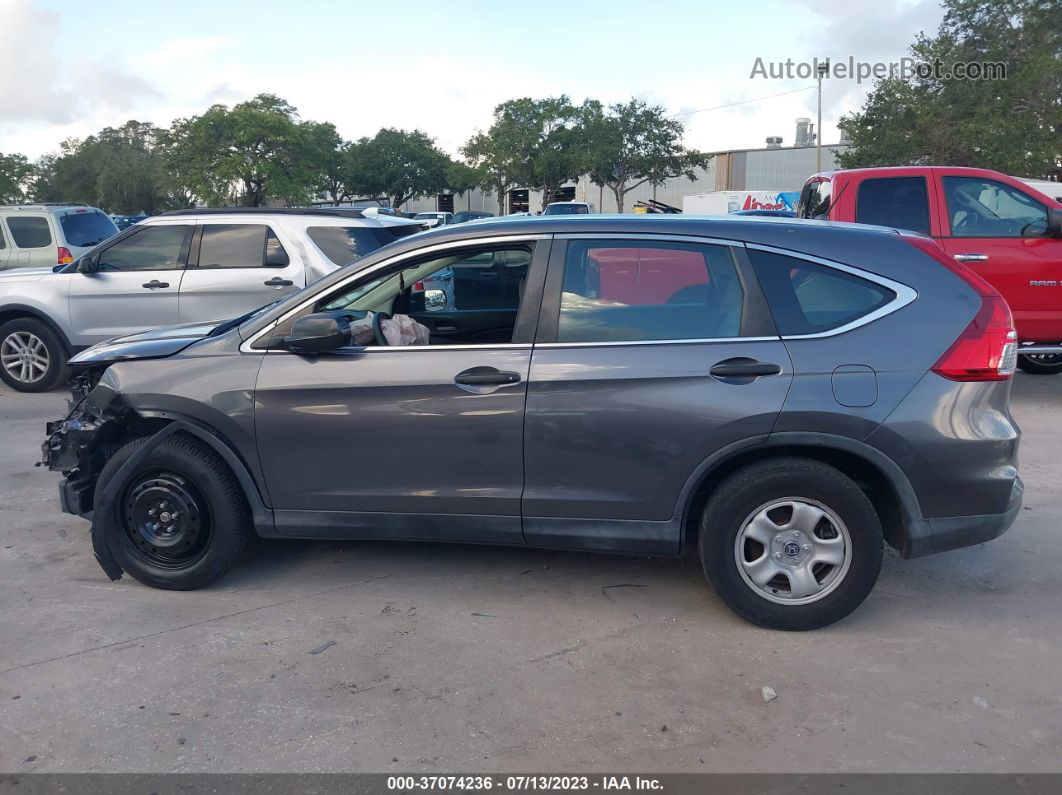 2016 Honda Cr-v Lx Gray vin: 2HKRM3H3XGH504869